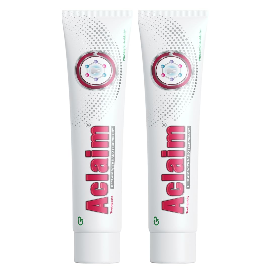 Aclaim Toothpaste for Remineralisation | Protect Teeth Enamel | Prevent Tooth Decay | Repair Enamel | Gum Care | Teeth Whitening | Fluoride-free To