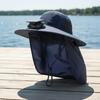 Solar Powered Fishing Hat Protection Sun Fan for Fishermen, Hikers