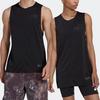 adidas Tank Tops Unisex Black Crew Neck Moderate Straight Fit HK4514