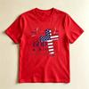 God Bless America American Flag Cross Graphic TShirt Patriotic 4th Of July Christian Tee Usa Independence Day Faith T