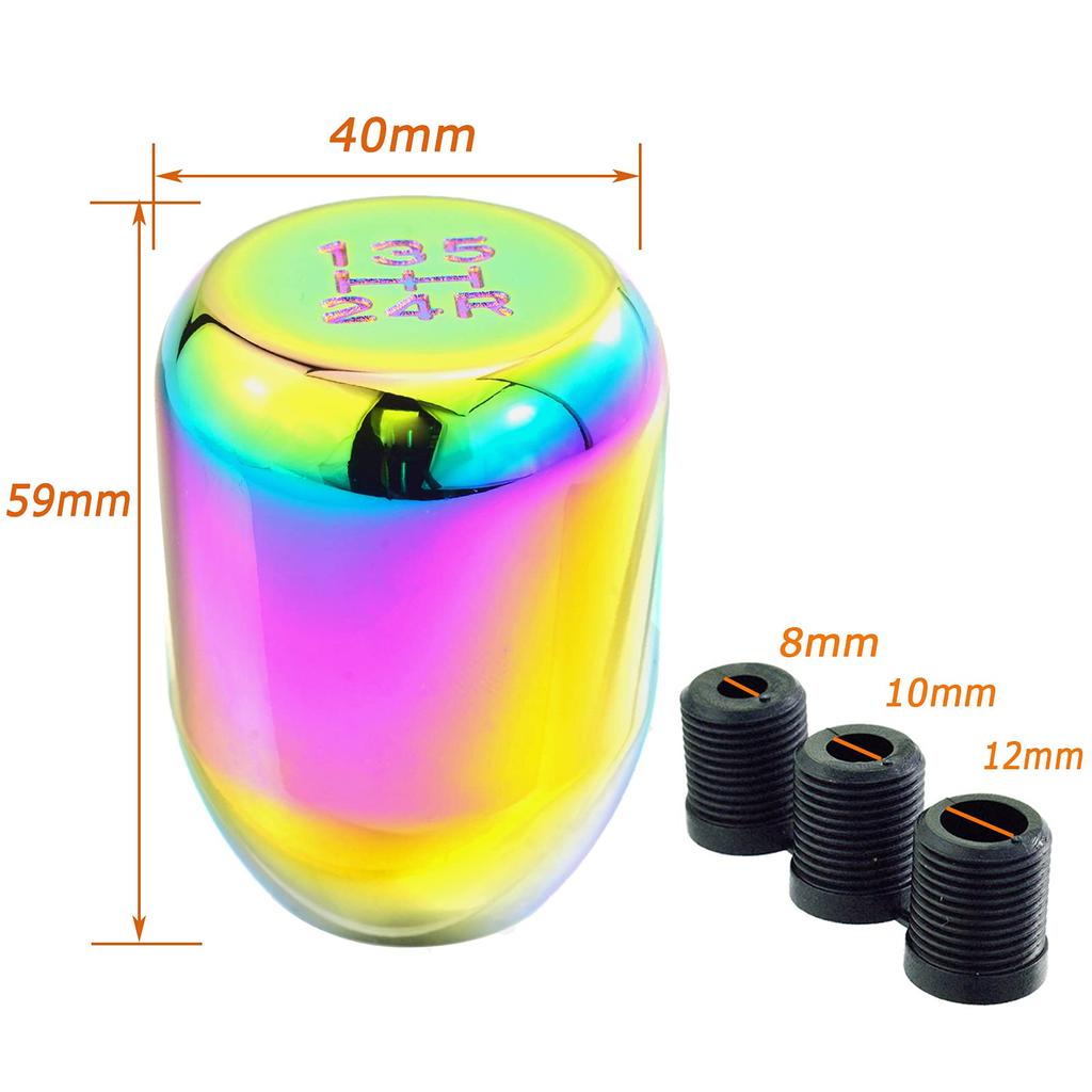 Lunsom Kleiner Schaltknauf Metallschalthebel 5-Gang Auto Schaltknauf Kurz Passend