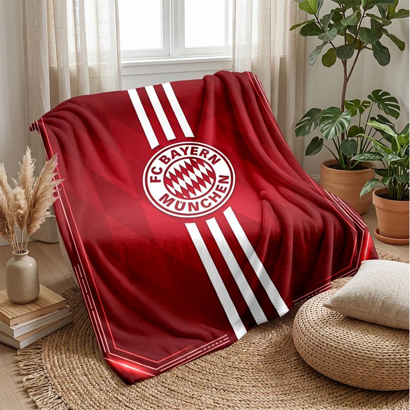 FC Bayern München Weiche Flanell Fleece Decke Leicht Gemütlich Warm Überwurfdecke Für Sofa Bett Heimdeko