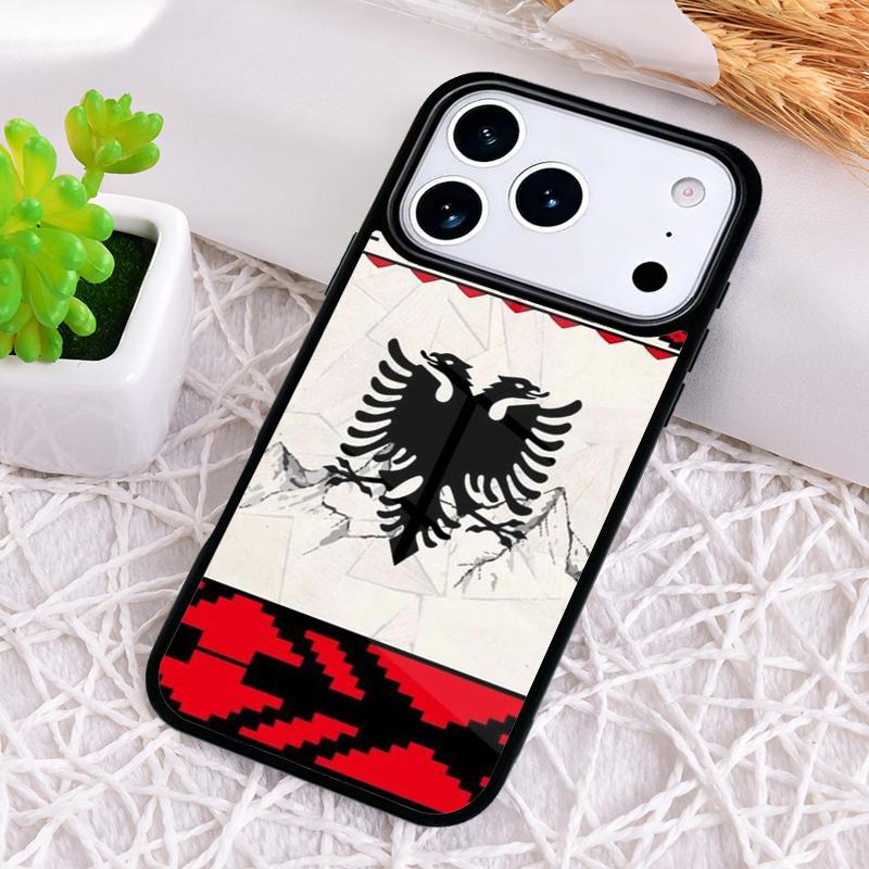 Albania Albanians Flag Phone Case for iPhone 17 Air 16 15 11 12 14 13 Pro Max Shockproof Cover
