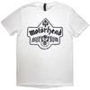 Koszulka unisex Motorhead: 50 Lat Emblemat Asów (Biały) (Duży)