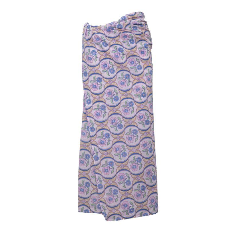 Pareo Tanissa Pale Pink with Flowers Woman ANTIK BATIK