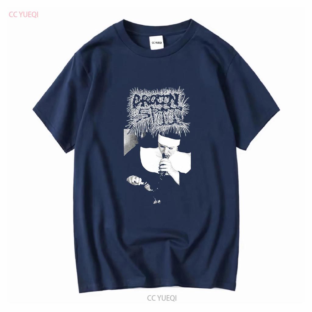 Brainspit Mince Grindcore T Shirt Vintage MxMxM Bodily Stew Agathocles Dystopia vintage Washed homme Casual Versatile graphic