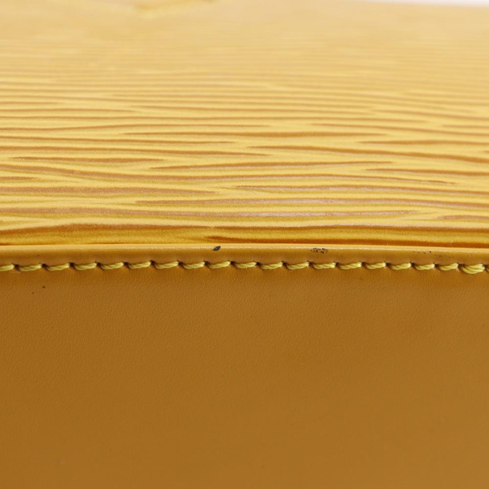 Louis Vuitton Jasmin Handbag M52089 Tassiri Yellow Yellow Epi Leather Women Used