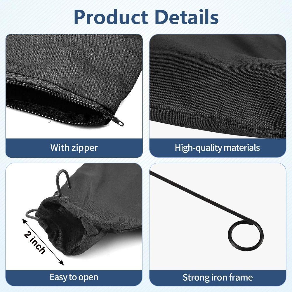 2pcs Durable Miter Saw Dust Bag 255 Model Dust Collector Bags Black Dust Collection Bag  Miter Saw