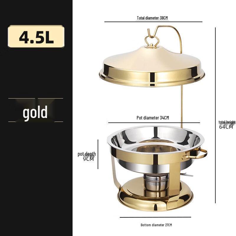ZISIZ Runde Edelstahl-Warmhaltebehälter
