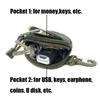 with Hook Clip Outdoor Tool EDC Bag Coin Purses Key Holder Pouch Wallet