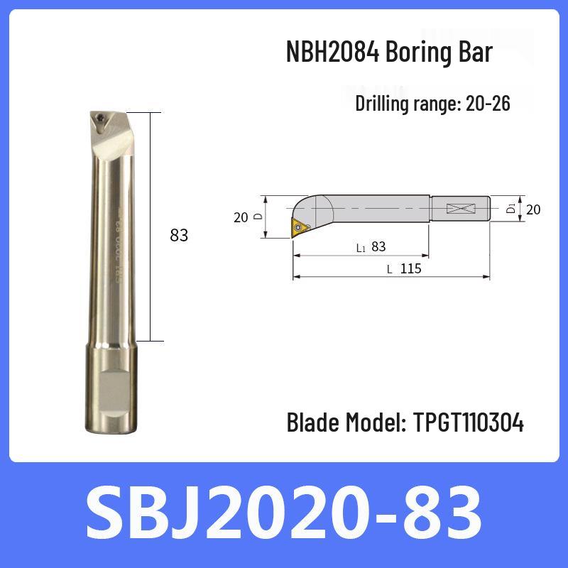 NBH2084 Fine Adjustment Boring Head Set with NBJ16 Offset and Fine Boring Bar
