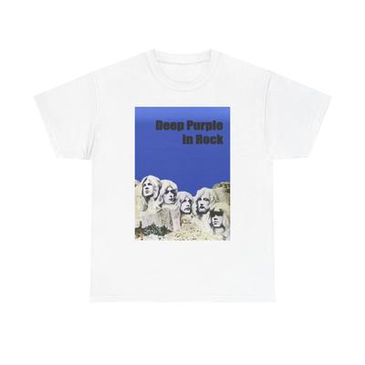 Deep Purple Rock Band Graphic T Shirt Vintage ART Unisex Heavy Cotton Tee