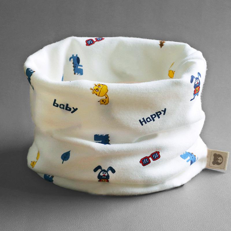 Class A Pure Cotton Baby Snood: Kids' Autumn/Winter Neck Warmer, Windproof Pullover Scarf for Boys & Girls.