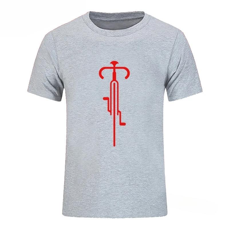 Unisexs Tshirt 100 Cotton Printed Bicycle Stripe Pattern Loose Fit Casual Comfortable Simple Design