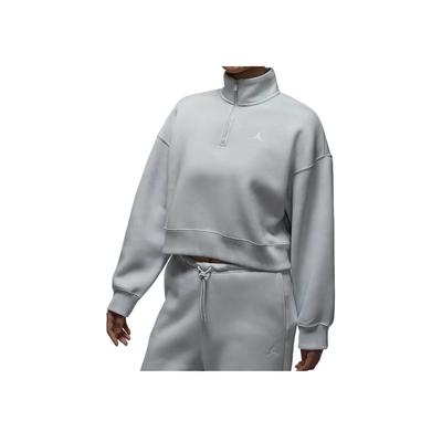 Sudadera Brooklyn Fleece Cómoda Color Sólido Respetuosa con la Piel Tops Mujer Blanco Platino IH2392-043