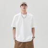 Men Crew Neck Short Sleeve T Shirt With Shoulder Pleat Loose Fit Casual Daily Tops