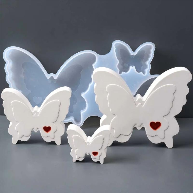 Silicone Moulds Handmade Ornament Molds Love Butterfly Epoxy Resin Molds Soap Molds Plasters Molds Castings Molds