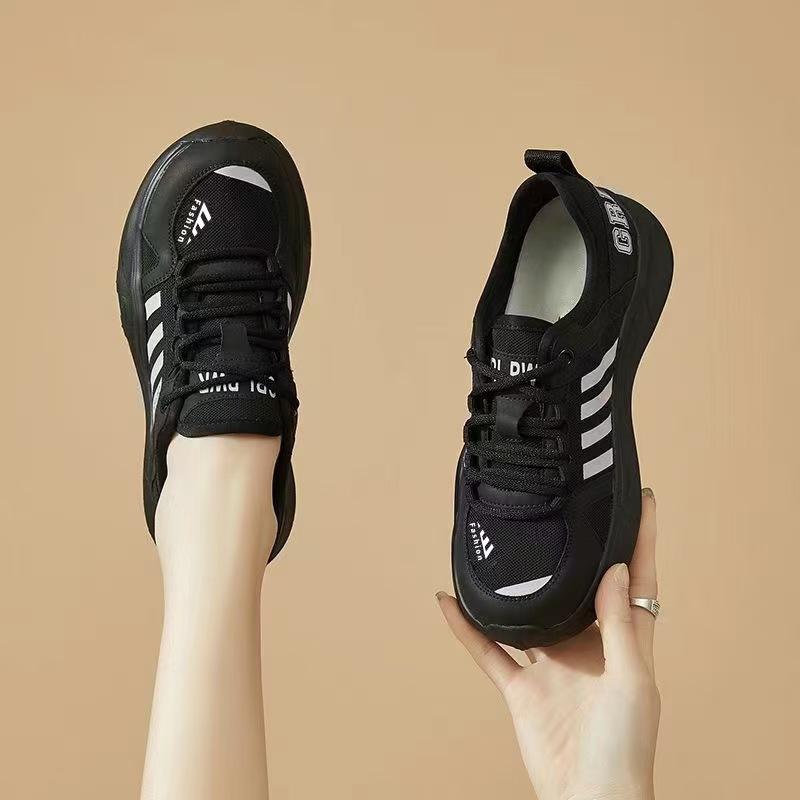 New Summer Versatile Internet Celebrity Daddy Shoes Popular Thick-soled Breathable Casual Sports Shoes Korean Style Trendy White Shoes
