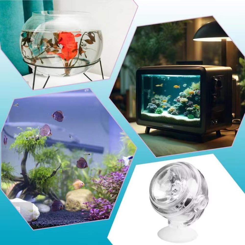 Super Bright LED Aquarium Spotlight USB 180 Degree Rotating Lamp Submersible Fish Lamp  Aquarium