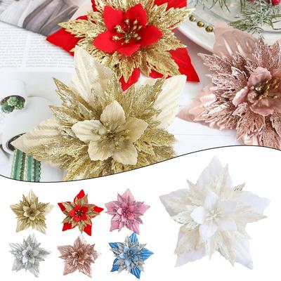 Christmas Flower Simulation Wreath Accessories 18*18cm Artificial Flowers