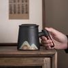Sushi Ceramics Hand-Painted Cultural Office Tea Mug with Filter