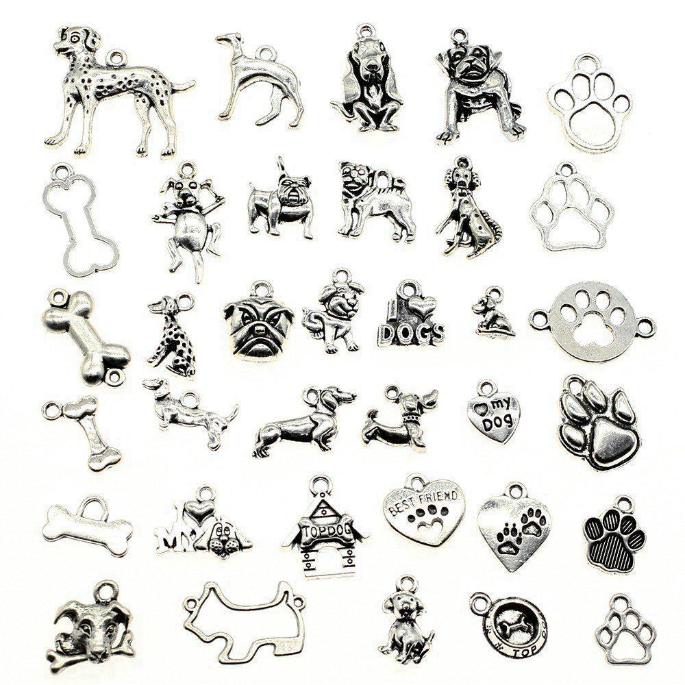 1 Set Mix Plants Charms Animals Pendants For Jewelry Making Findings