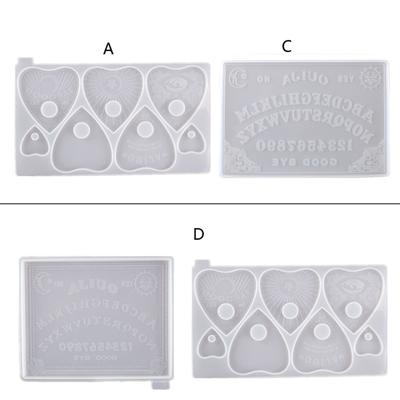 DIY Gothic Witchcraft Board Tag Keychain Silicone Epoxy Mold DIY Keychain Pendant Jewelry Crafting Mould for Gift