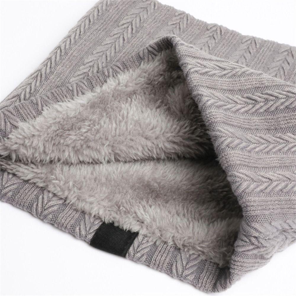 Circle Wrap Winter Ring Scarf Plush Warm Thick Muffler Multifunctional Full Face Mask