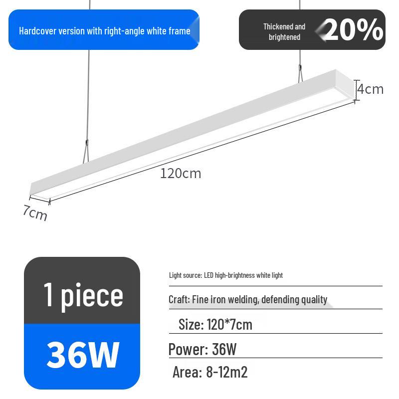 Ultra-Bright LED Pendant Light for Office, Barber Shop, Classroom, Gym, and Supermarket Ceilings