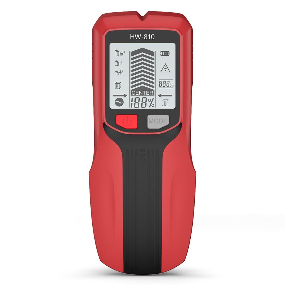 6 In 1 Wall Metal Detector Backlight Wall Stud Finder AC Live Wire Cable Metal Detector LCD Display Electronic Wall Scanner