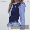 unifree Korean Style Printed Long Sleeve Shirt with Tie