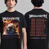2026 Megadeth Bavlněné Tričko Kapely, Unisex Letní Krátký Rukáv Luxusní Ležérní Vintage Móda Ins & Y2K Styl Módní Tričko