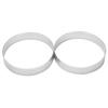 ABWR-10Pcs Circular Tart Rings With Holes Stainless Steel Fruit Pie Quiches Cake Mousse Mold Kitchen Baking Mould