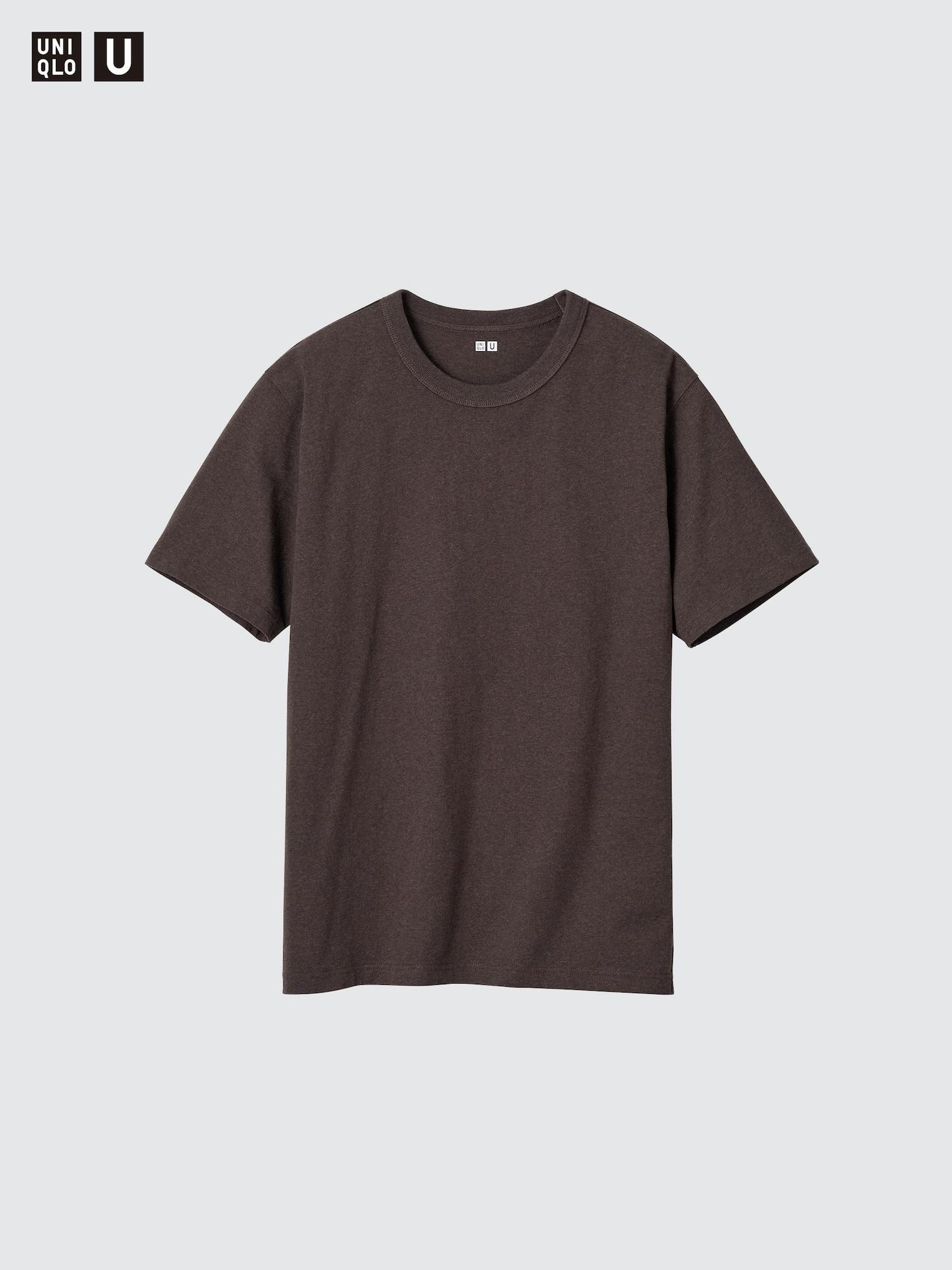 

Футболка Uniqlo Japan с круглым вырезом и коротким рукавом 39 DARK BROWN/XL