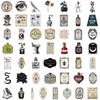 50 Pieces of 4-style Gothic Pharmacist Potion Decal Stickers for Skateboards, Notebooks and Suitcases