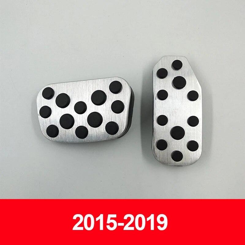 

Для Toyota Alphard 2011 2012 2013 2014 2015 2016 2017 2018 AT педаль акселератора тормозной чехол Нескользящая крышка колодки аксессуары 2015-2019 Silver