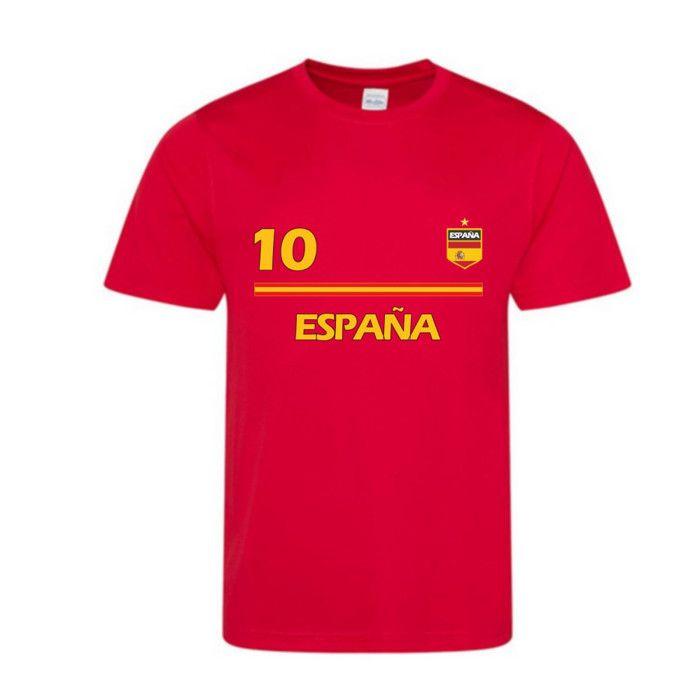 Tee-shirt Football Espagne Enfant – Polyester - - Rouge