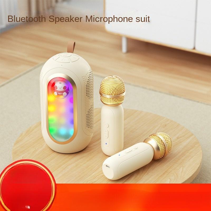 

Новый Bluetooth-динамик, микрофон, встроенный аудиомикрофон, домашний комплект, детское караоке, беспроводное уличное мобильное телевидение