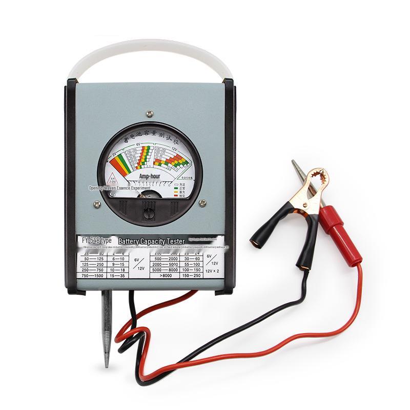 FY54B Elektrisches Auto-Batterietester & Kapazitätsdetektor, 6V/12V Batteriemessgerät & Entladegabel