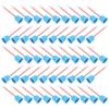 50pcs Epoxy Mixing Nozzle Tip for Adhesive Applicator Resin Mixing Tip Dental AccessoryBlue Orange 10:1