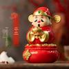 Cartoon God of Wealth Solar-Powered Desktop Ornament - New Year Gift