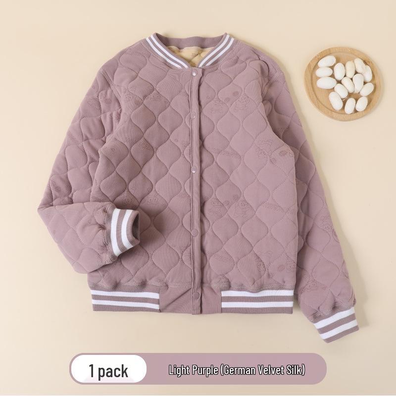 Winter-Schuluniform für Kinder: Warme gesteppte Baumwolljacke für Jungen (Sekundarstufe I und II) - Hauskleidung Top