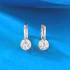 Xiancan 925 Sterling Silver Classic Round Diamond Stud Earrings - Light Luxury & Versatile Style