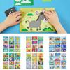12PCS Cartoon Animal Vehicle 3D EVA Foam Sticker Multicolor Handmade Decals  Gift
