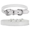 Dog Faux Leather Collar Puppy Leash Neck Strap Walking Traction Pet Supplies