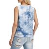 Damen Loose Fashion Casual Print Rundhalsausschnitt Ärmellose Sommerweste