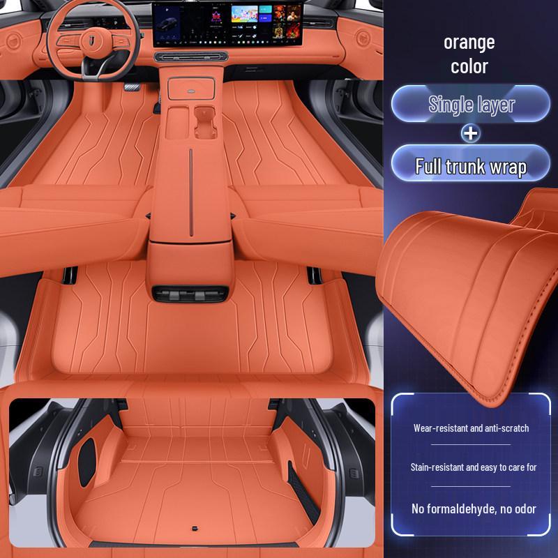 Full Coverage Floor Mats & Trunk Mat for Hongqi HS6 PHEV - 26 Models