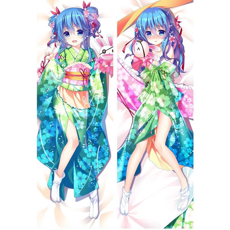 

60x180cm Аниме DATE A LIVE 3 Подушка Чехол Tokisaki Kurumi Dakimakura Чехол 3D Двустороннее постельное белье Обнимающее тело Наволочка Подарки