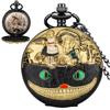 Mr. Rabbit and Girl Vintage Pocket Watch, with Chain, Can Be Used As a Gift, Necklace Pendant, Party Gift Jewelry Accessory