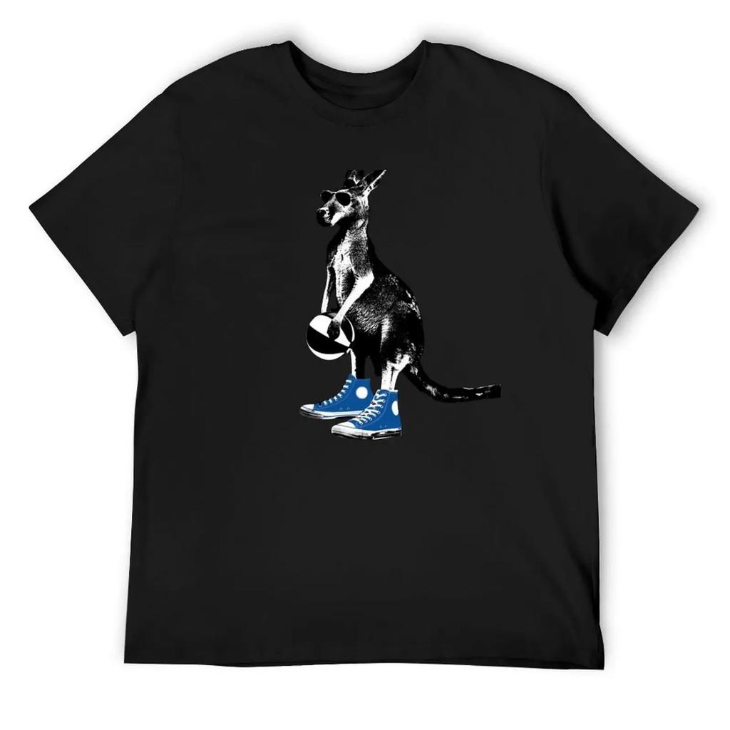 Basketball Kanagaroo T-Shirt Luxury man shirts graphic tees animal prinfor boys street wear Men's t-shirt